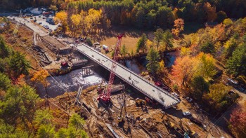 NH's First Lateral Slide-in Bridge Project - Bearcamp River Bridges